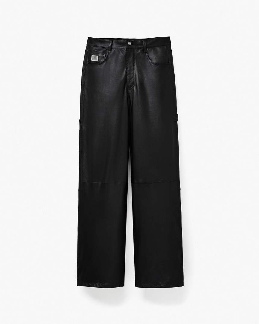 oversized leren broek