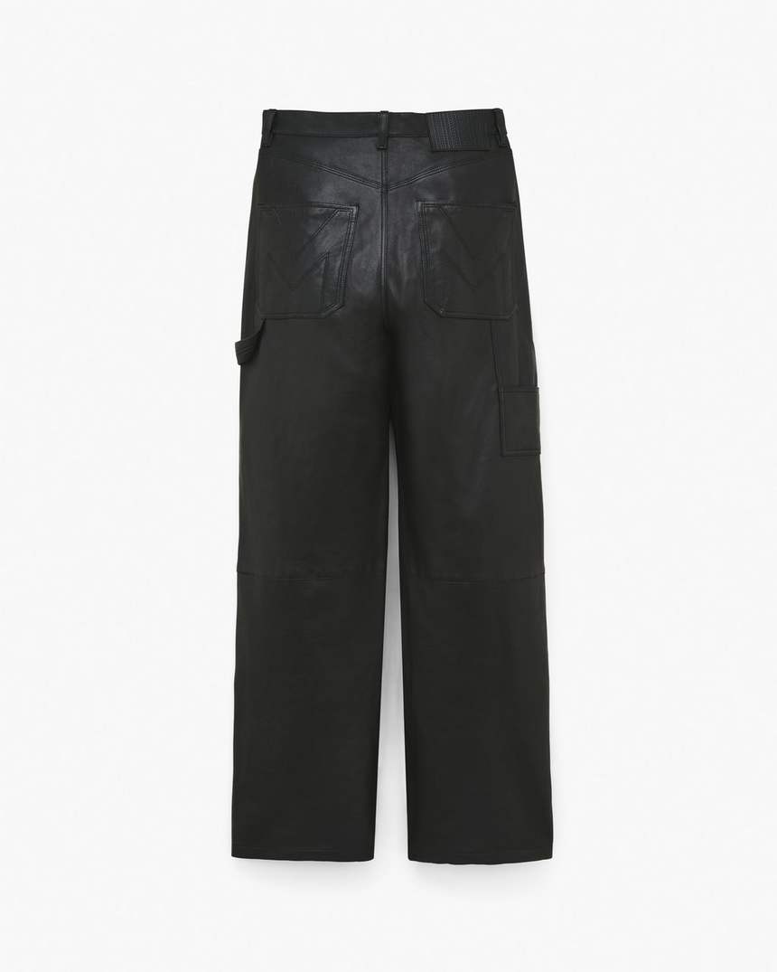 oversized leren broek