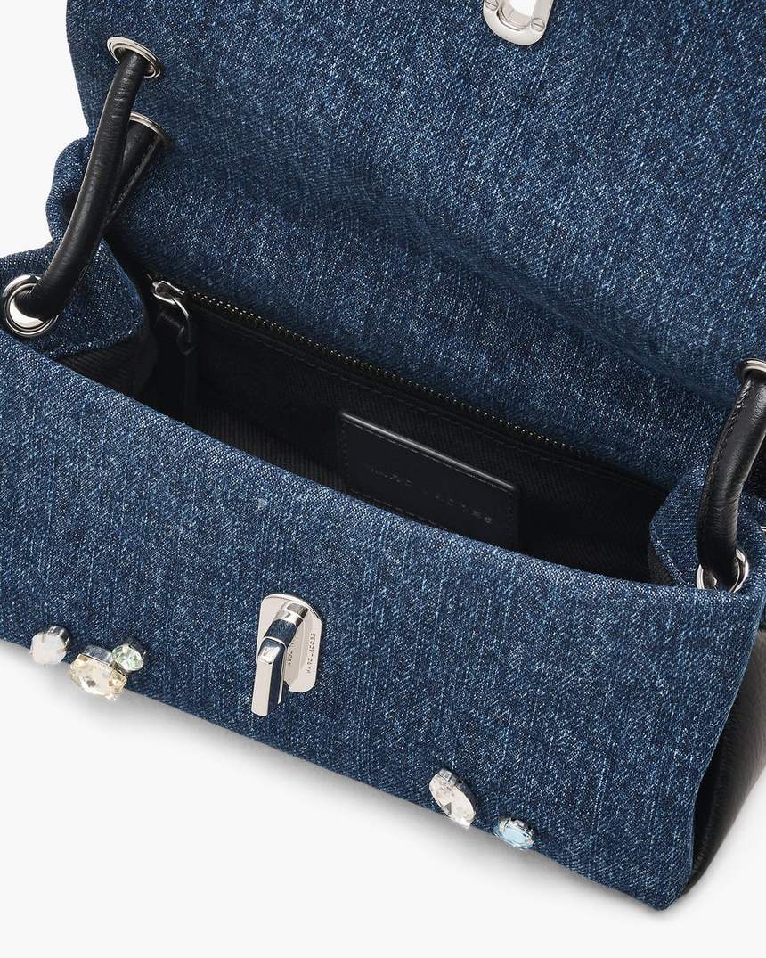 de gem denim mini dual bag