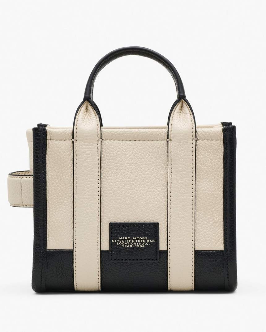 de colorblock crossbody tote bag