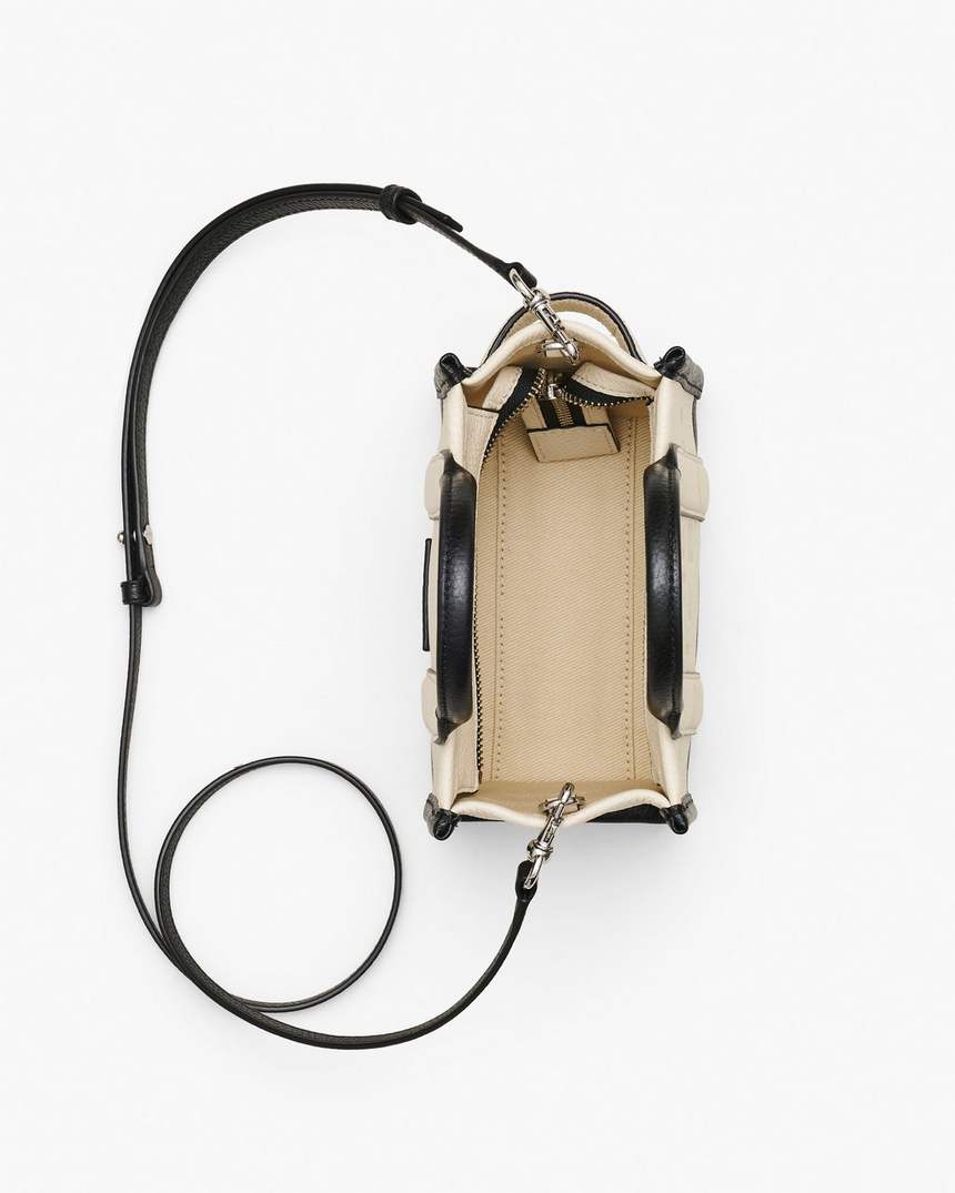 de colorblock crossbody tote bag