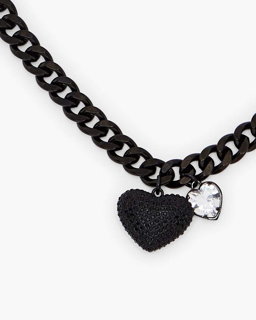de hartvormige ballon-pavé ketting