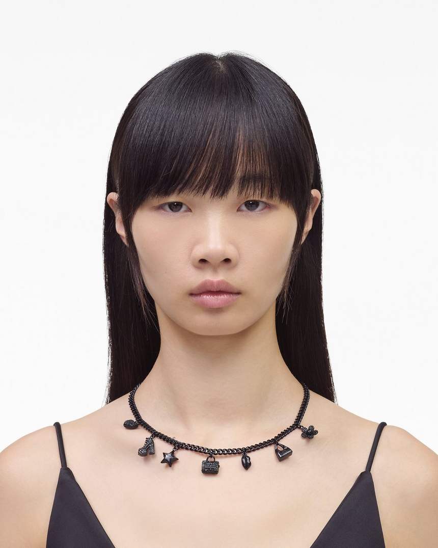 mini icon pave bedelketting