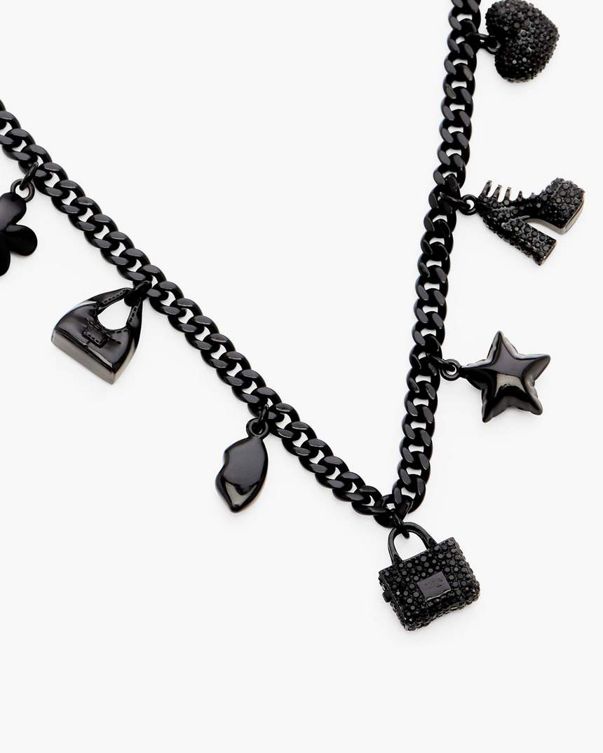 mini icon pave bedelketting