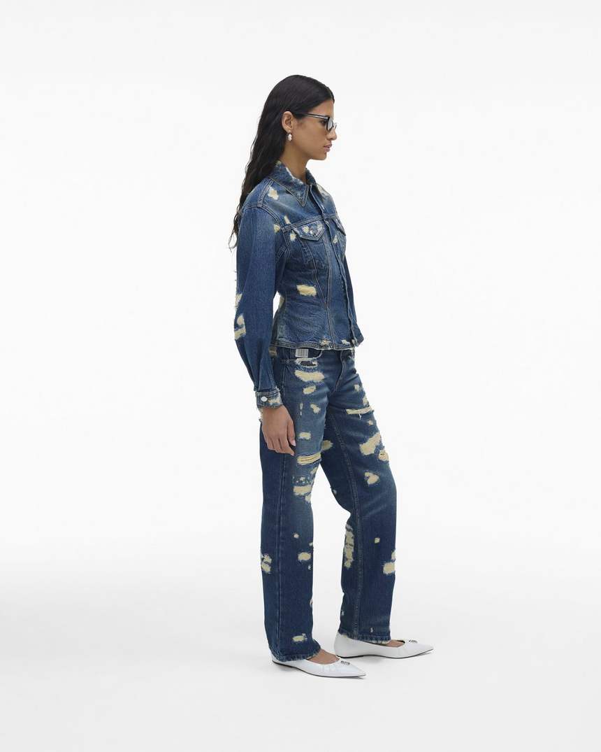 het rip and repair denimjack met ribbels