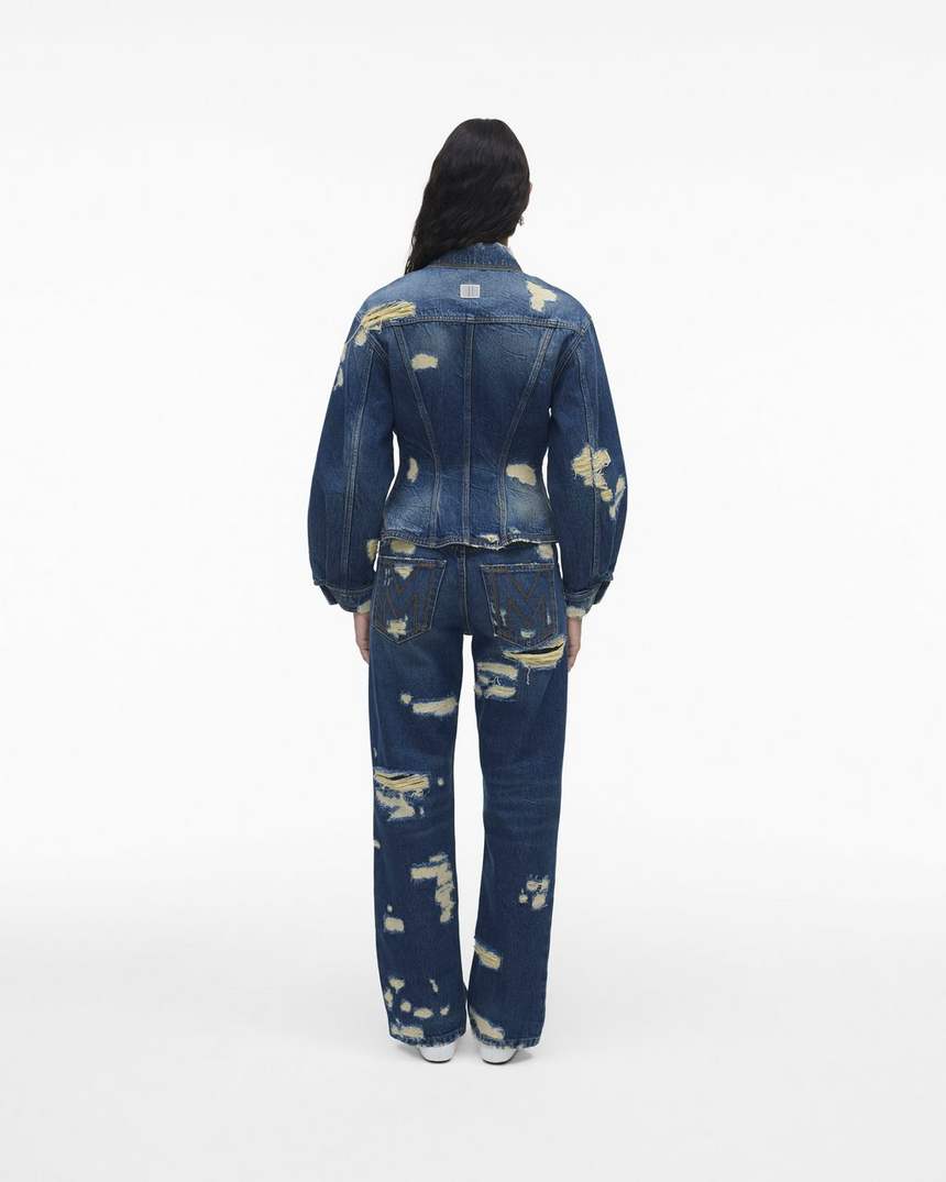 het rip and repair denimjack met ribbels