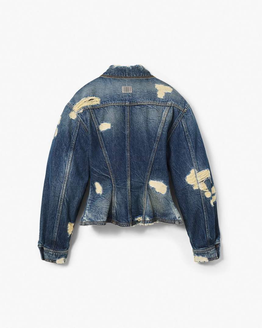 het rip and repair denimjack met ribbels