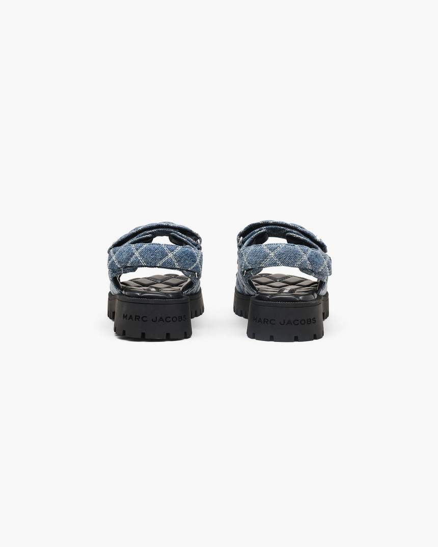 de gewatteerde denim sunny sandaal