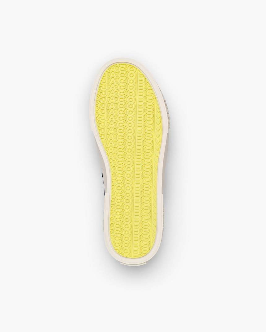 de puffy daisy denim sneaker mule