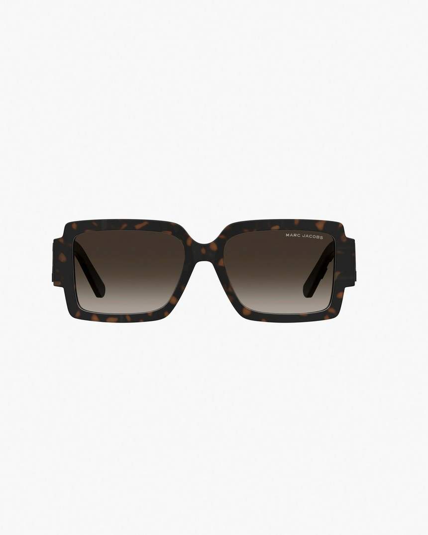 de marc jacobs bold logo square zonnebril