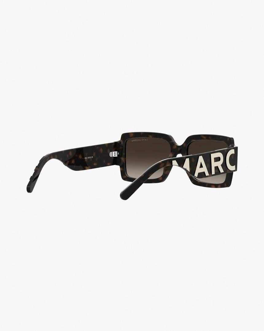 de marc jacobs bold logo square zonnebril