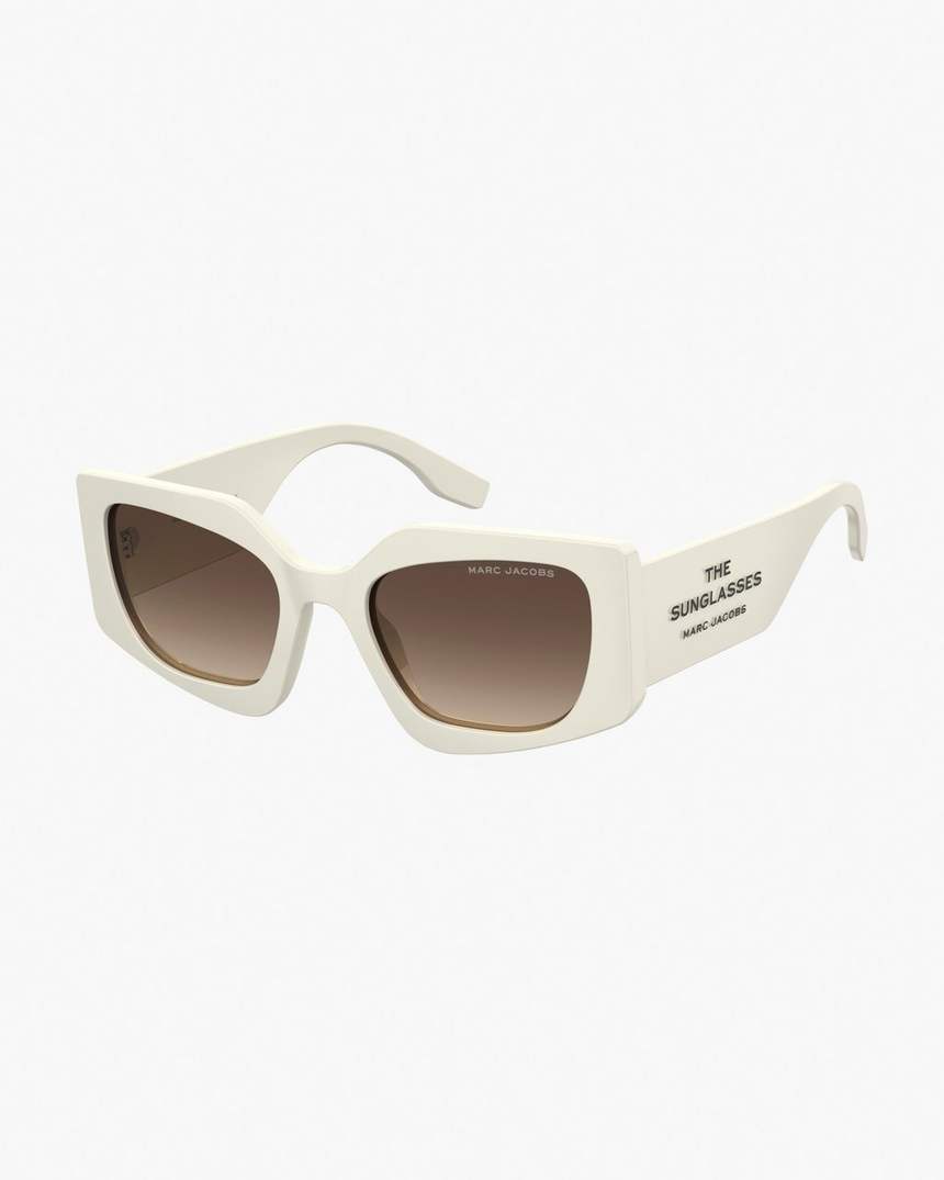 de vierkante cat-eye zonnebril