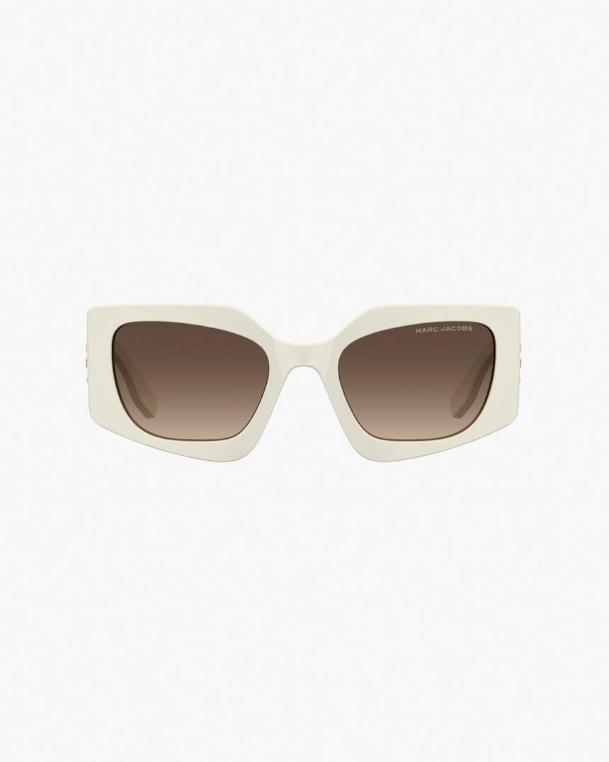 de vierkante cat-eye zonnebril