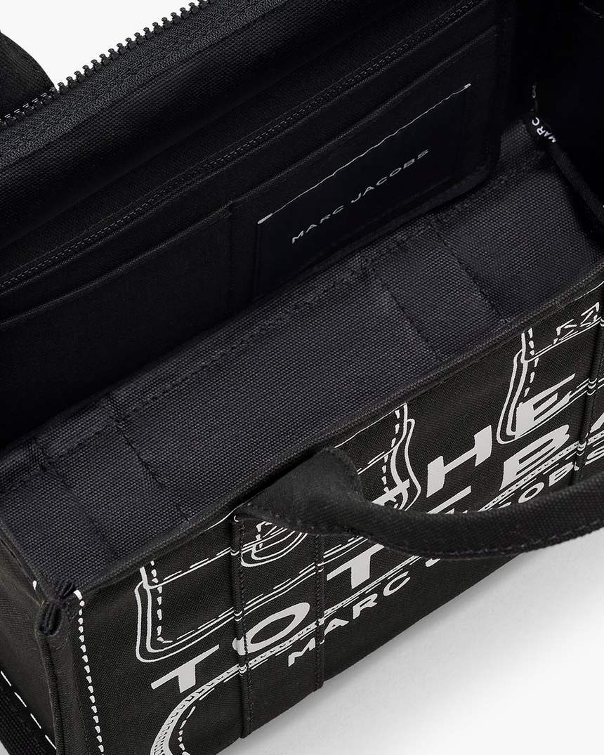 de trompe loeil cargo canvas medium tote bag
