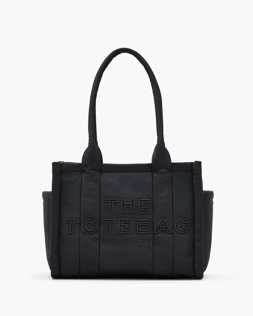 de puffy nylon medium tote bag
