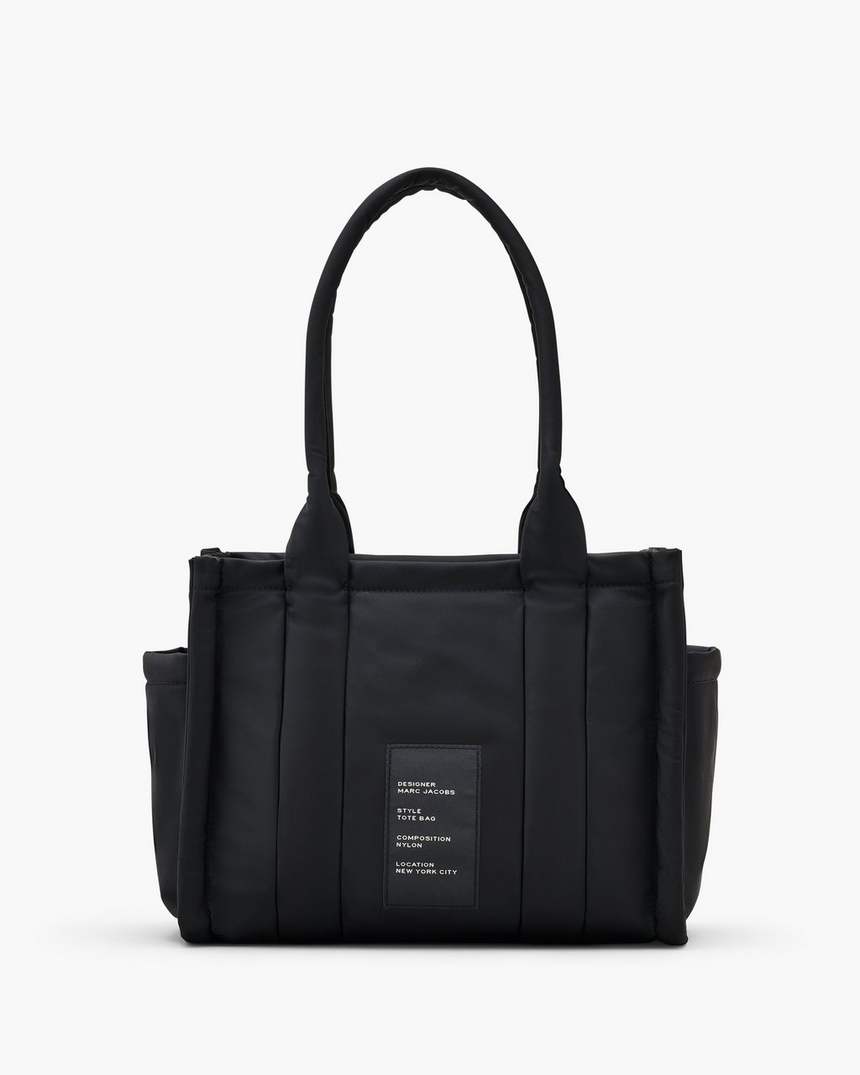 de puffy nylon medium tote bag