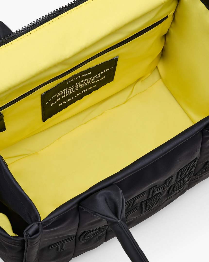 de puffy nylon medium tote bag
