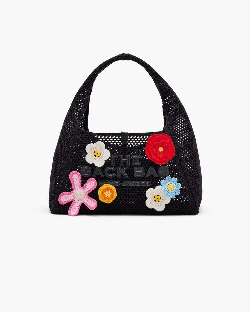 de daisy crochet mini sack bag