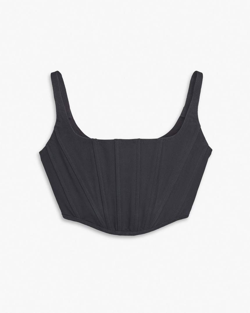 de denim bustier